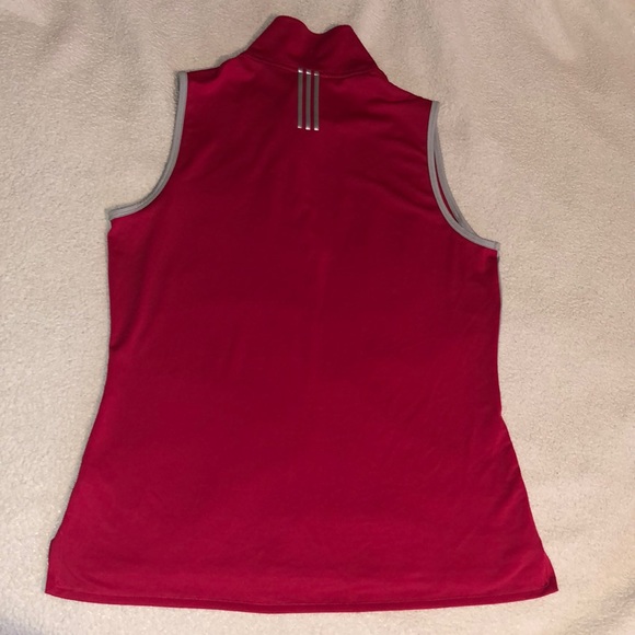 Adidas Collared Sleeveless Polo Shirt - Picture 2 of 5